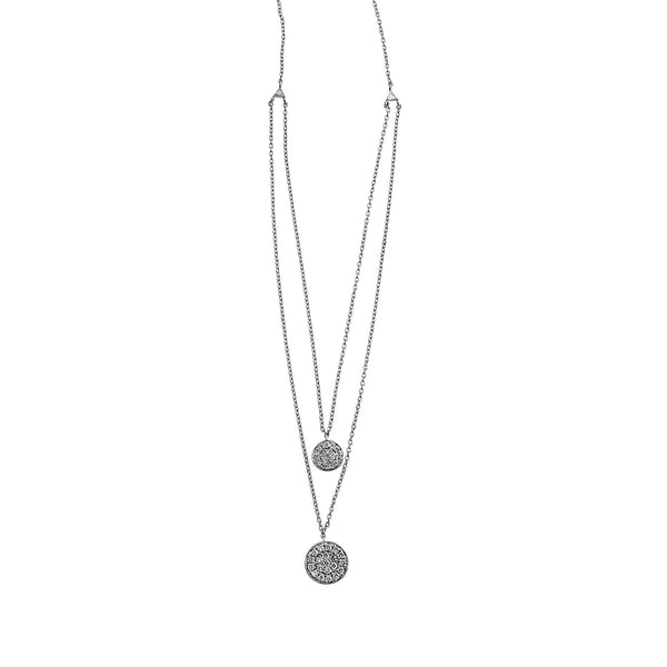 Blaze Double Drop Lab-Grown Diamond Pendant - Sterling Silver (.51 ct. tw.)