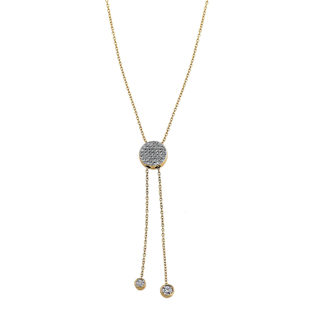 Blaze Lariat Lab-Grown Diamond Necklace - 14k Gold Over Sterling Silver (.33 ct. tw.)
