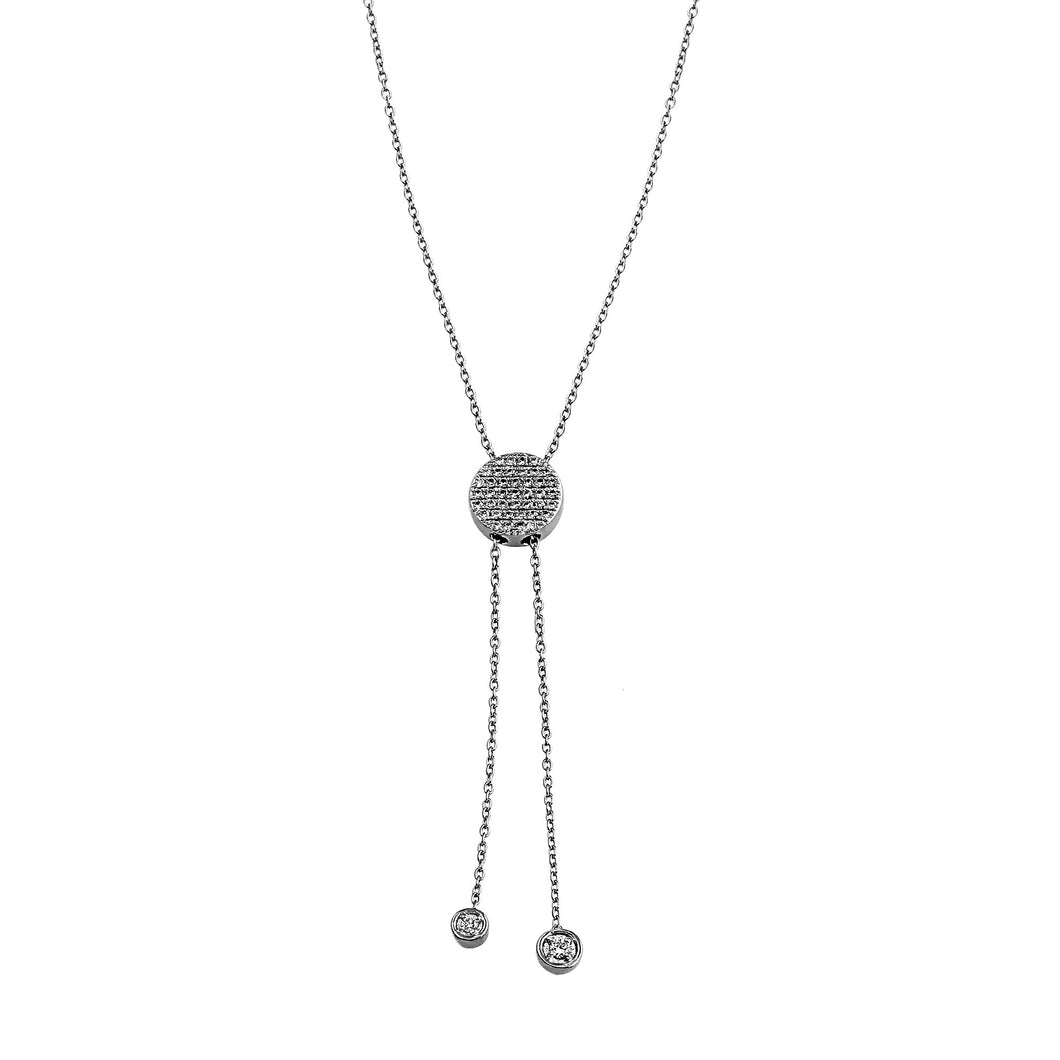 Blaze Lariat Lab-Grown Diamond Necklace - Sterling Silver (.33 ct. tw.)