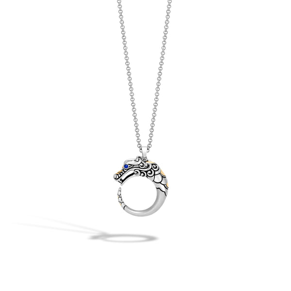 Naga Brushed Pendant Necklace