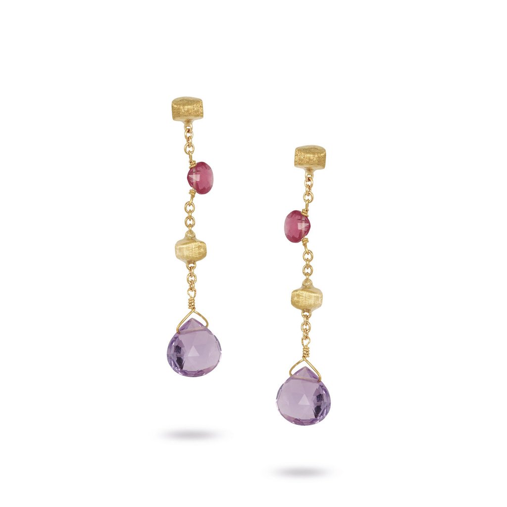 18K Yellow Gold  & Mixed Stone Short 1.45
