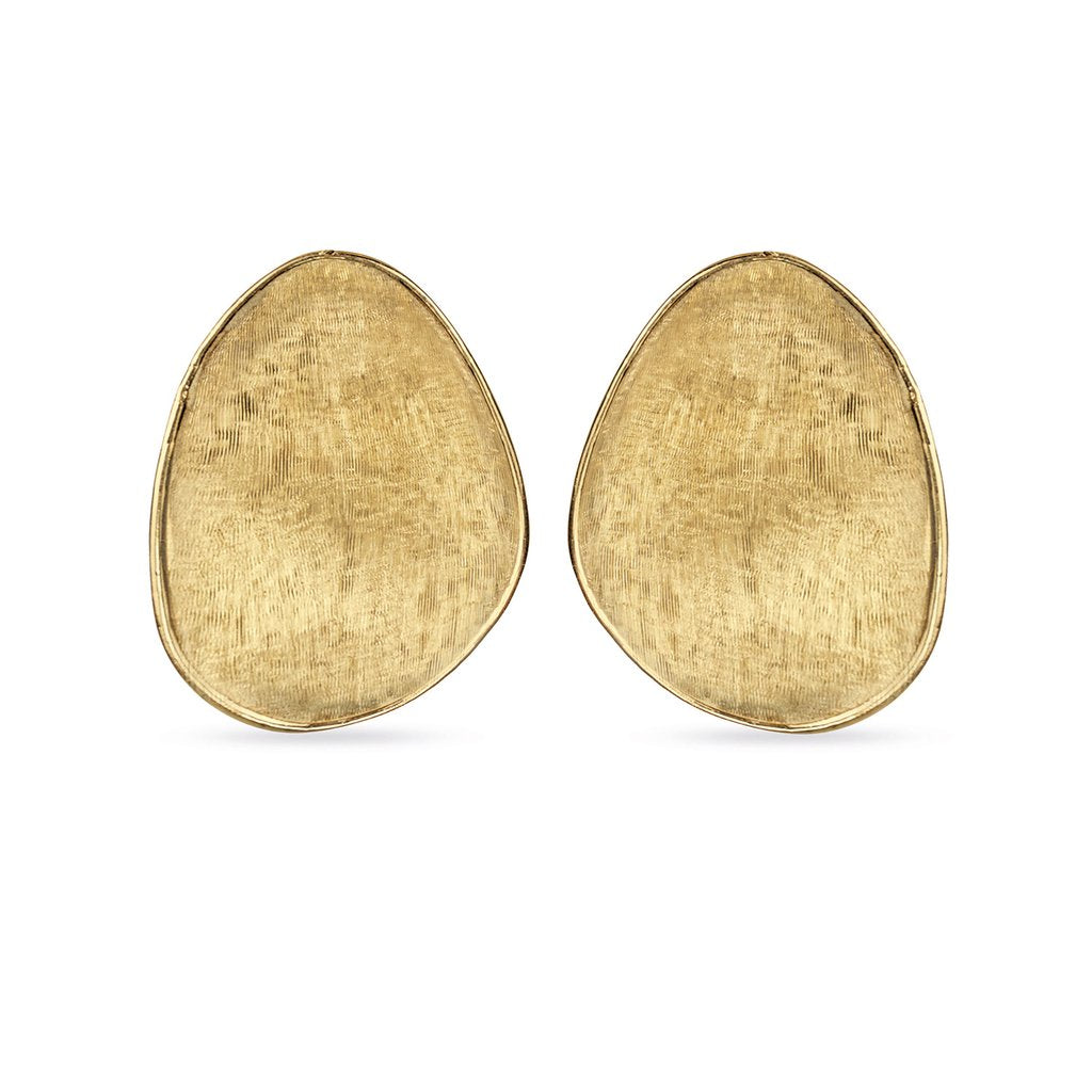 18K Yellow Gold Large Stud Earrings