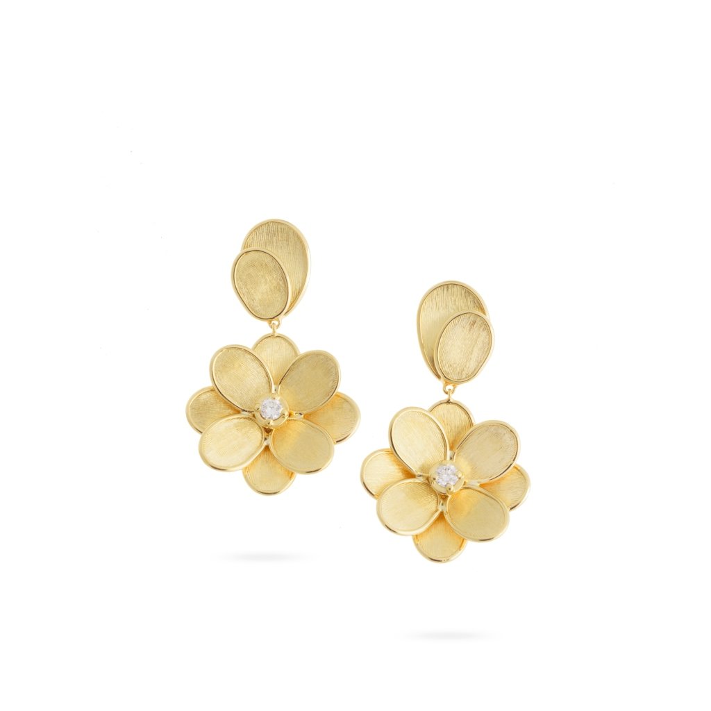 Petali Single Flower Drop Earrings