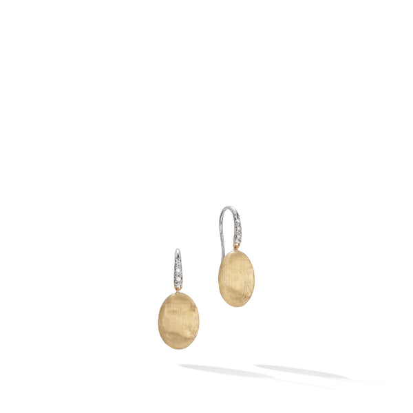 Siviglia Grande 18K Yellow Gold and Diamond French Hook Earring