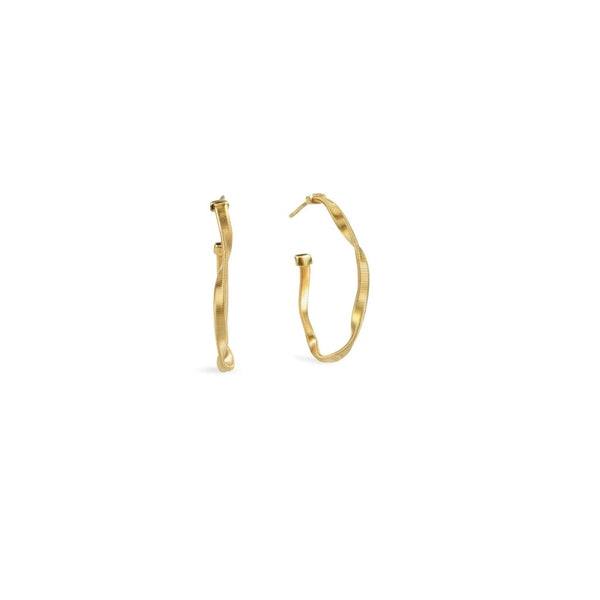 18K Yellow Gold Hoop Earrings