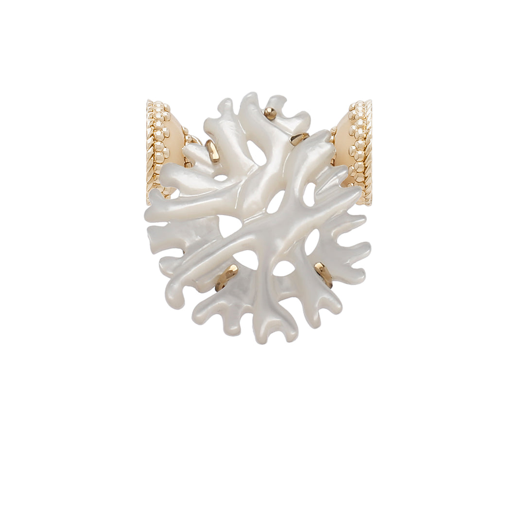 The Carved Coral Mother of Pearl Centerpiece