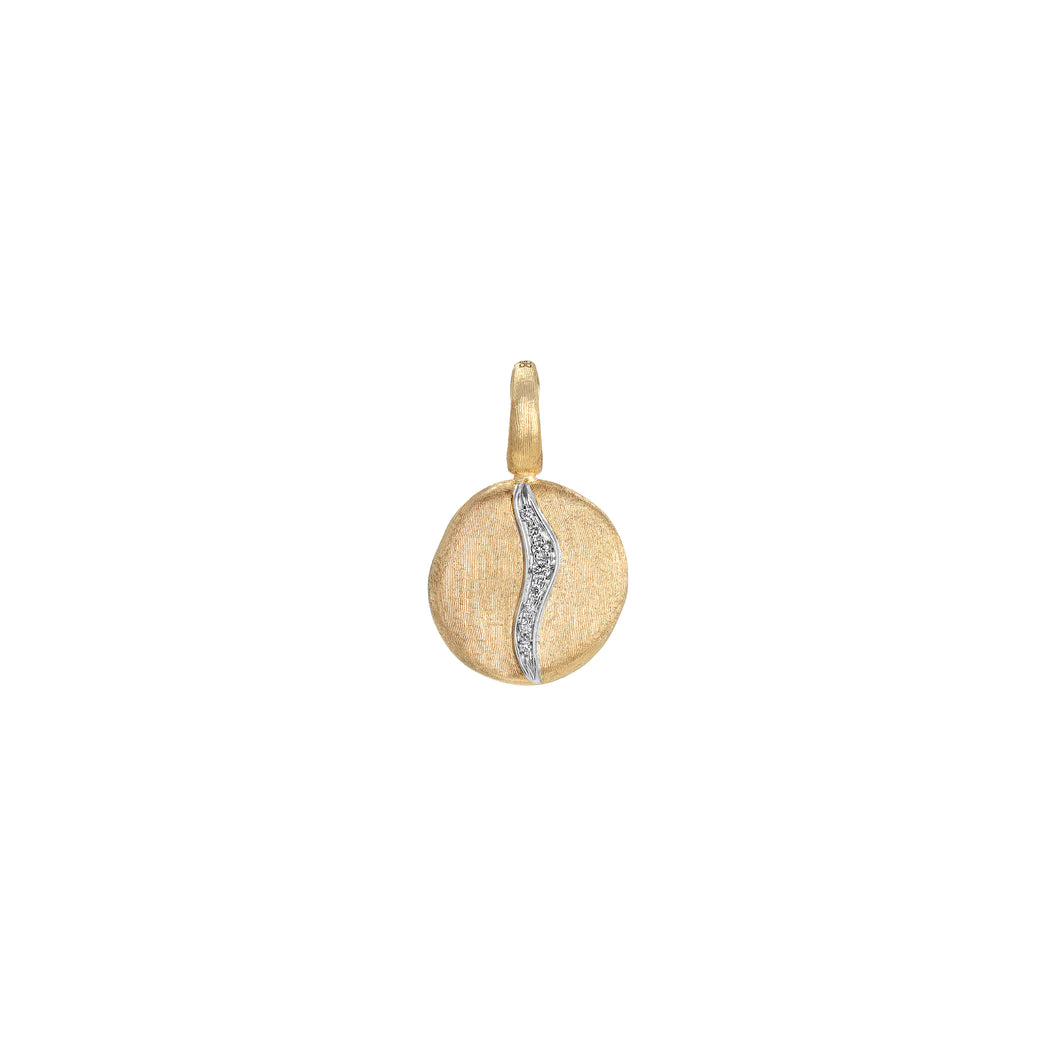 Jaipur Collection 18K Yellow Gold Small Diamond Accent Pendant