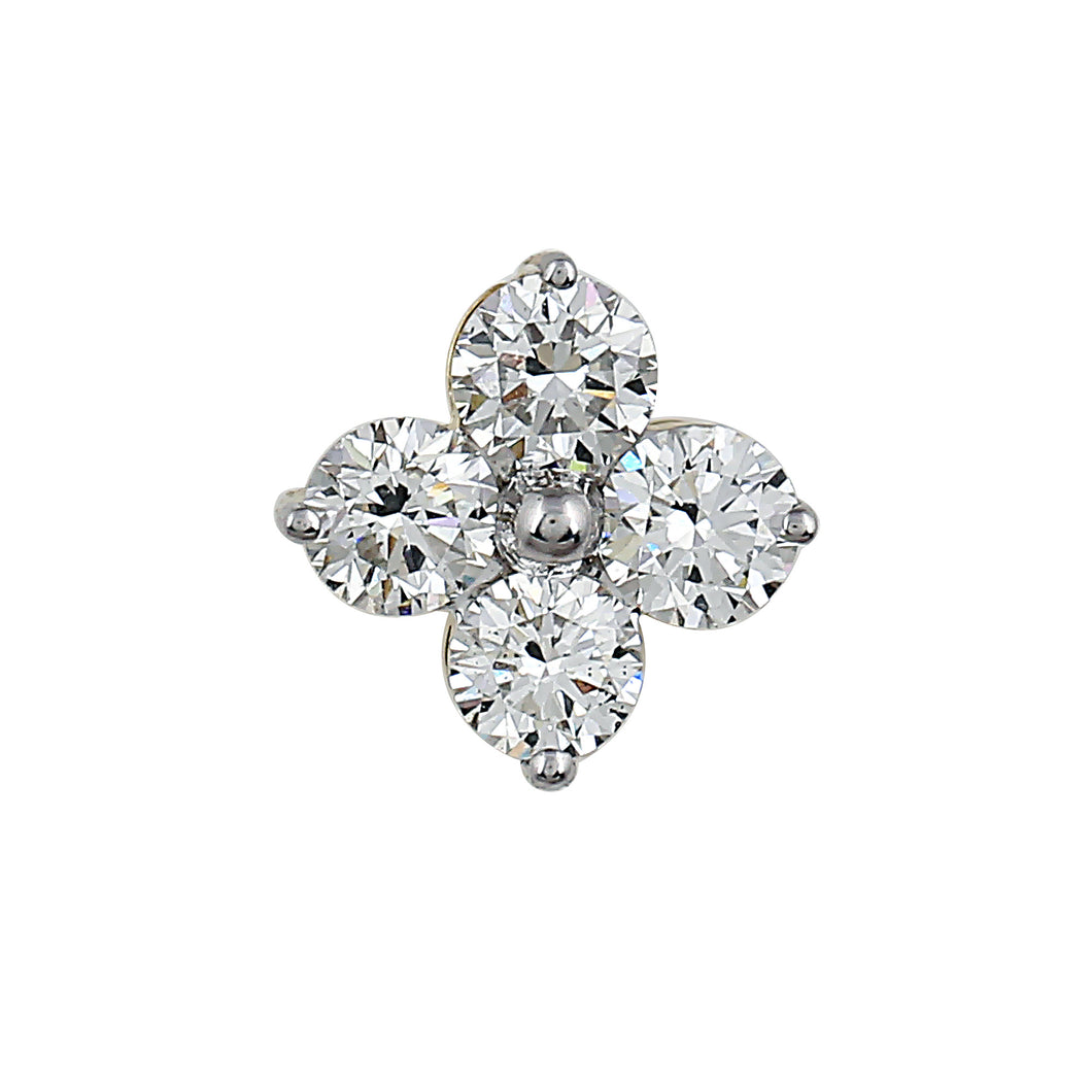 1.00CTTW Lab-Created Diamond 4 Stone Pendant in 14K Yellow Gold