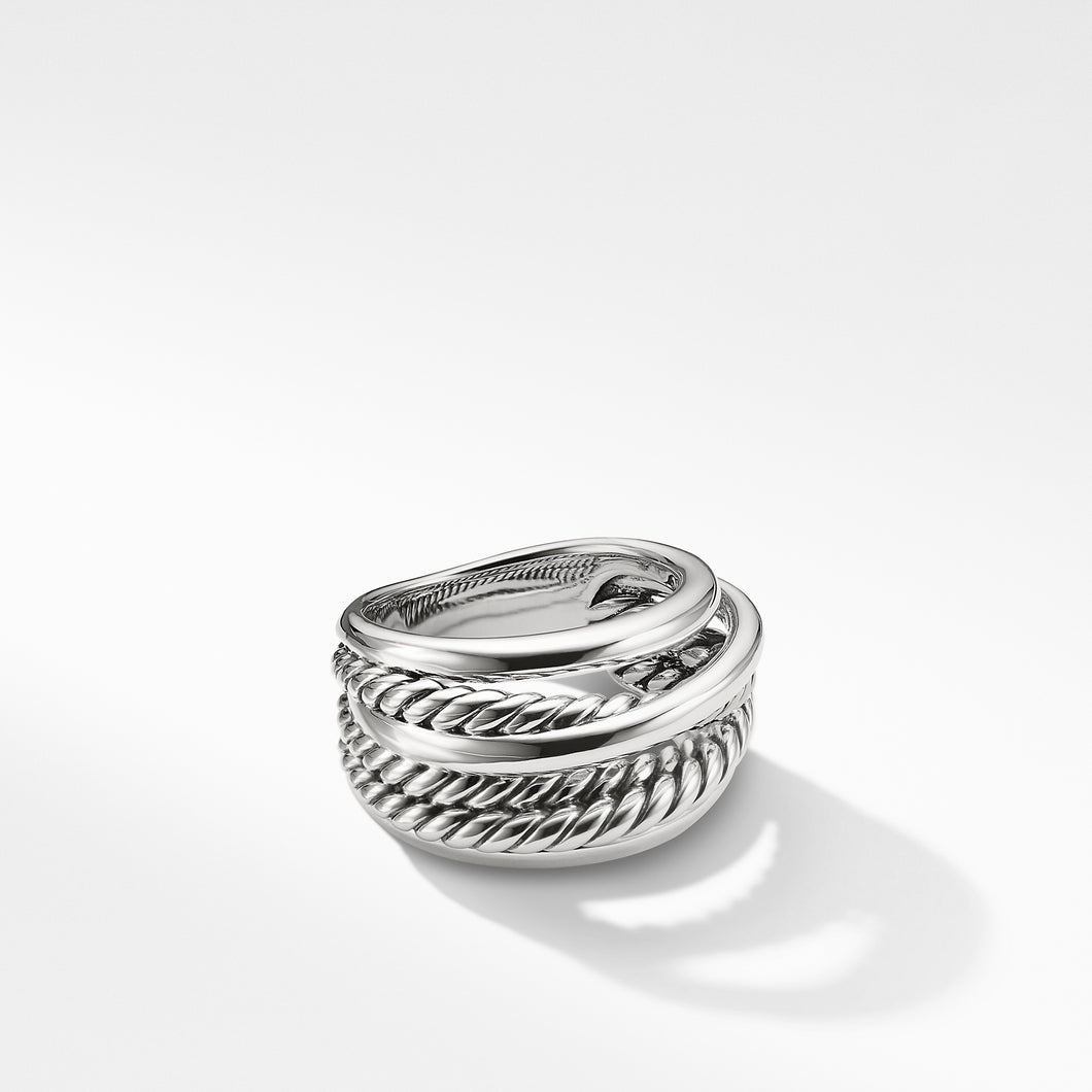Crossover Ring in Sterling Silver