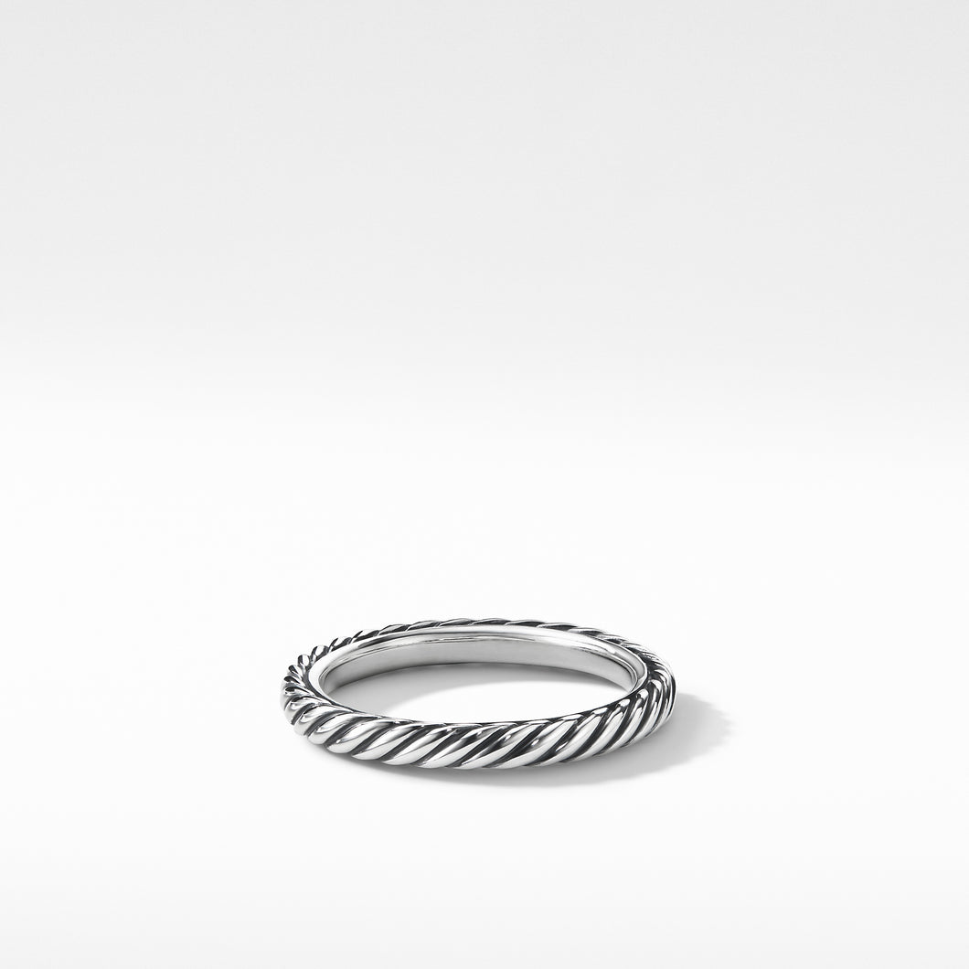 Cable Collectibles Stack Ring in Sterling Silver