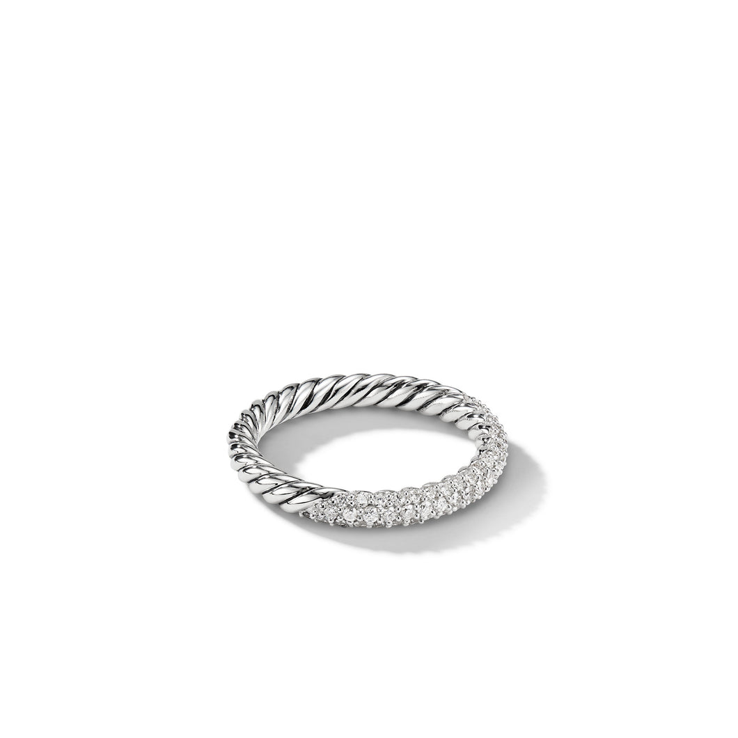 Petite Pavé Ring with Diamonds