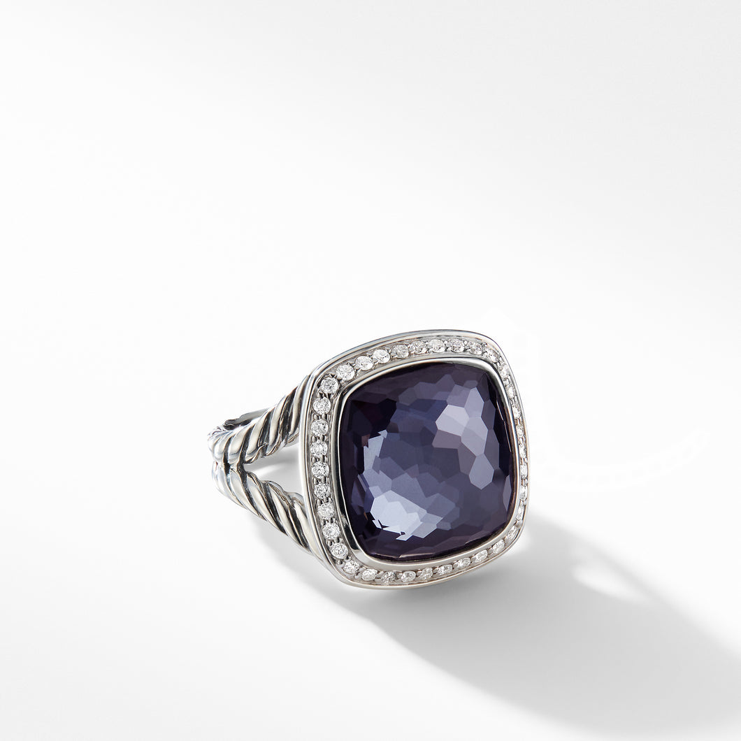 Albion Ring in Sterling Silver with Lavender Amethyst and Pave© Diamonds