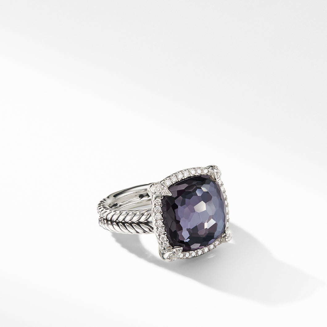 Chatelaine® PavéÂ©  Bezel Ring Black Orchid