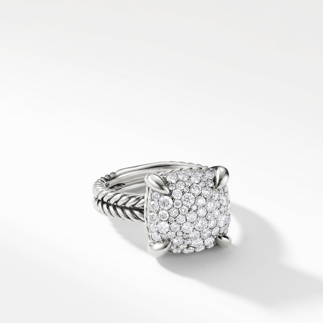 Chatelaine Ring with Diamonds, 14mm