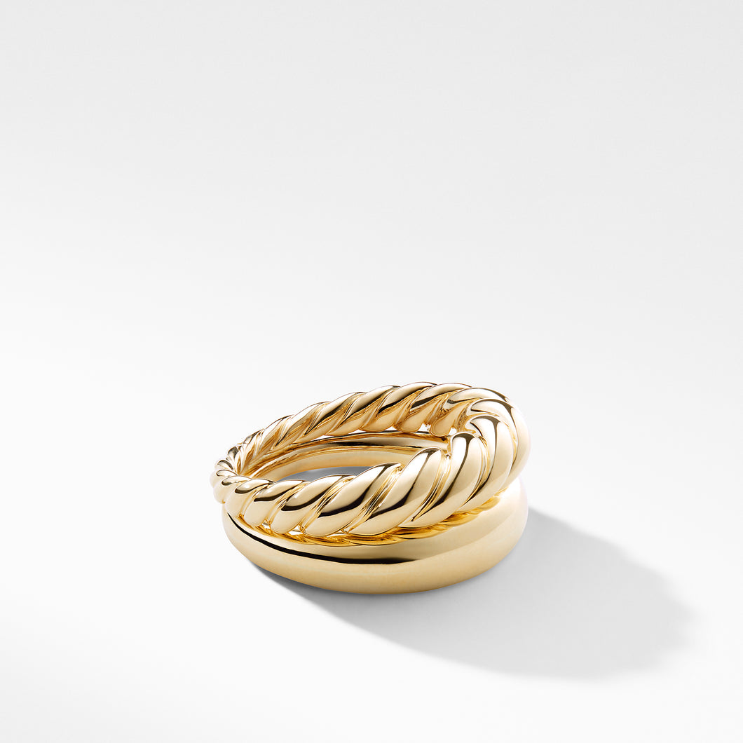 Pure Form Stack Rings in 18K Gold
