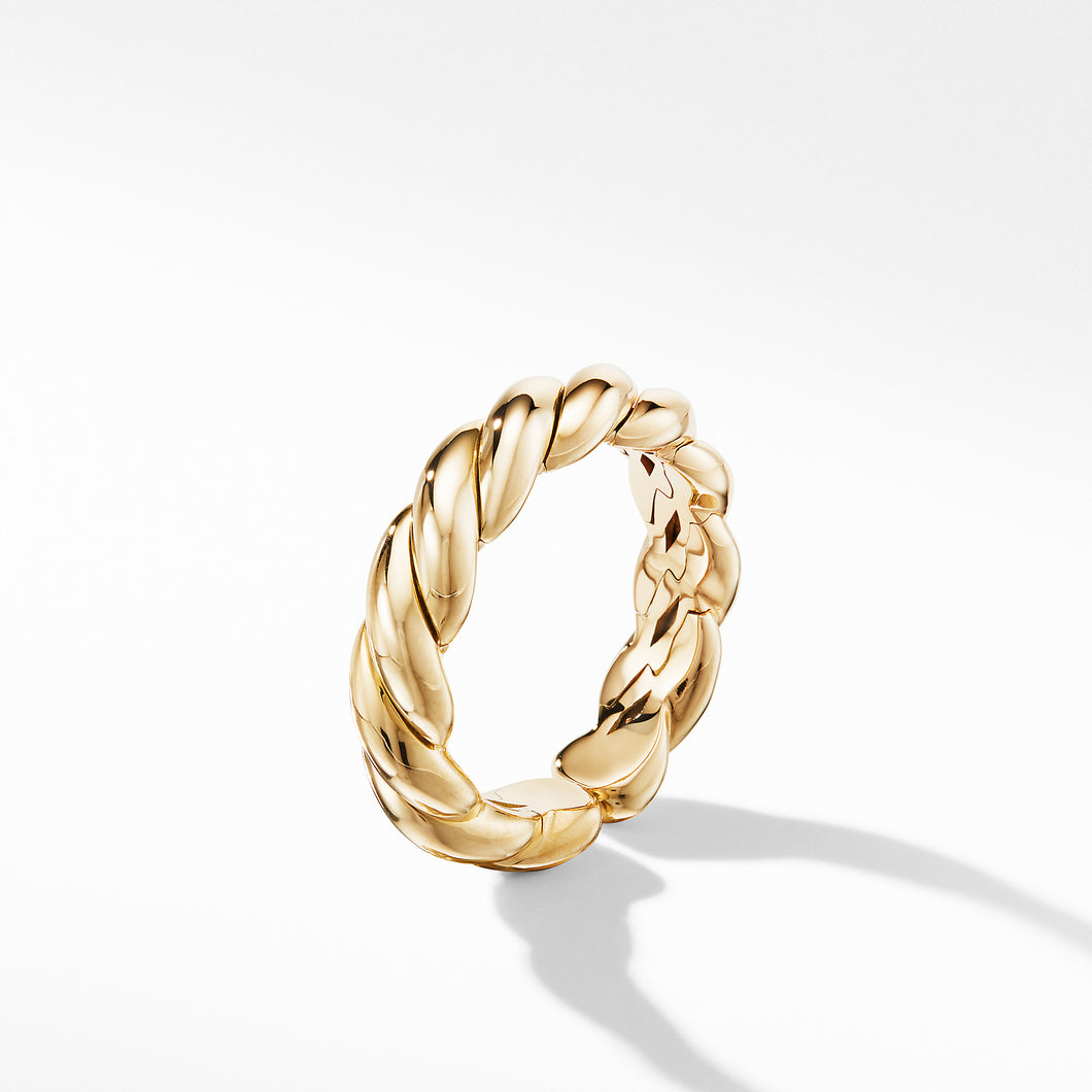 Gold Flex Band Ring in 18K Yellow Gold