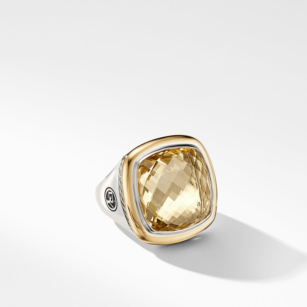 Albion® Statement Ring with 18K Gold and Champagne Citrine