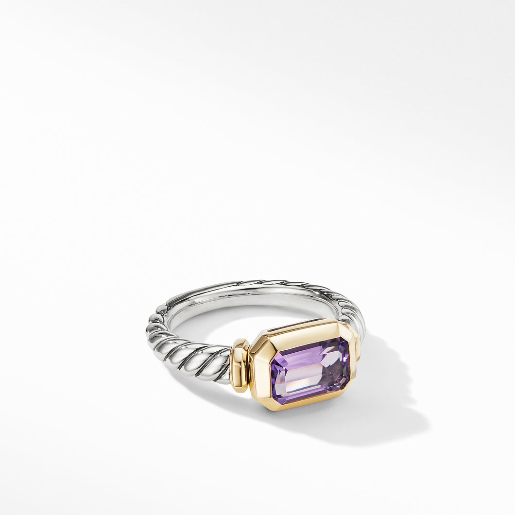 Novella Ring with Amethyst and 18K Yellow Gold