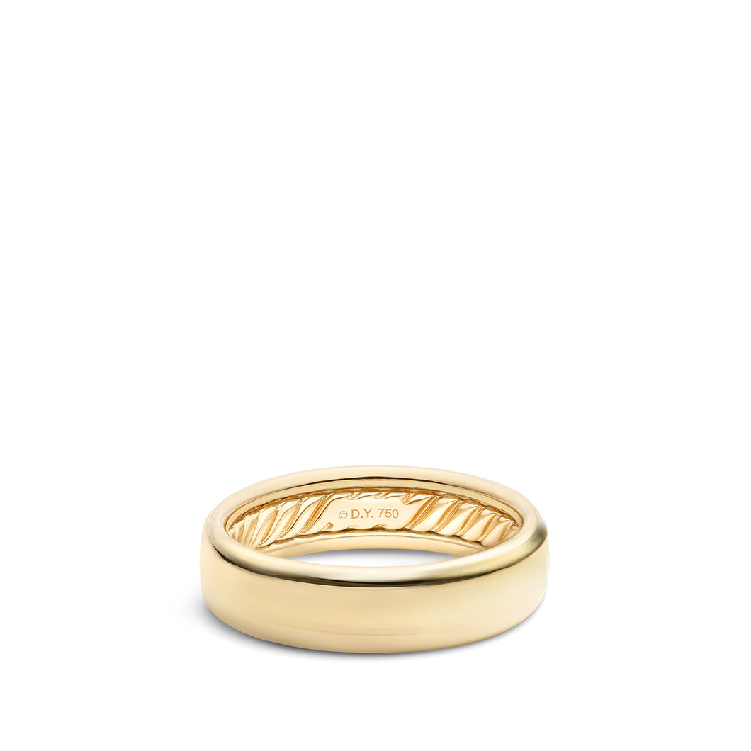 DY Classic Band Ring in 18K Yellow Gold