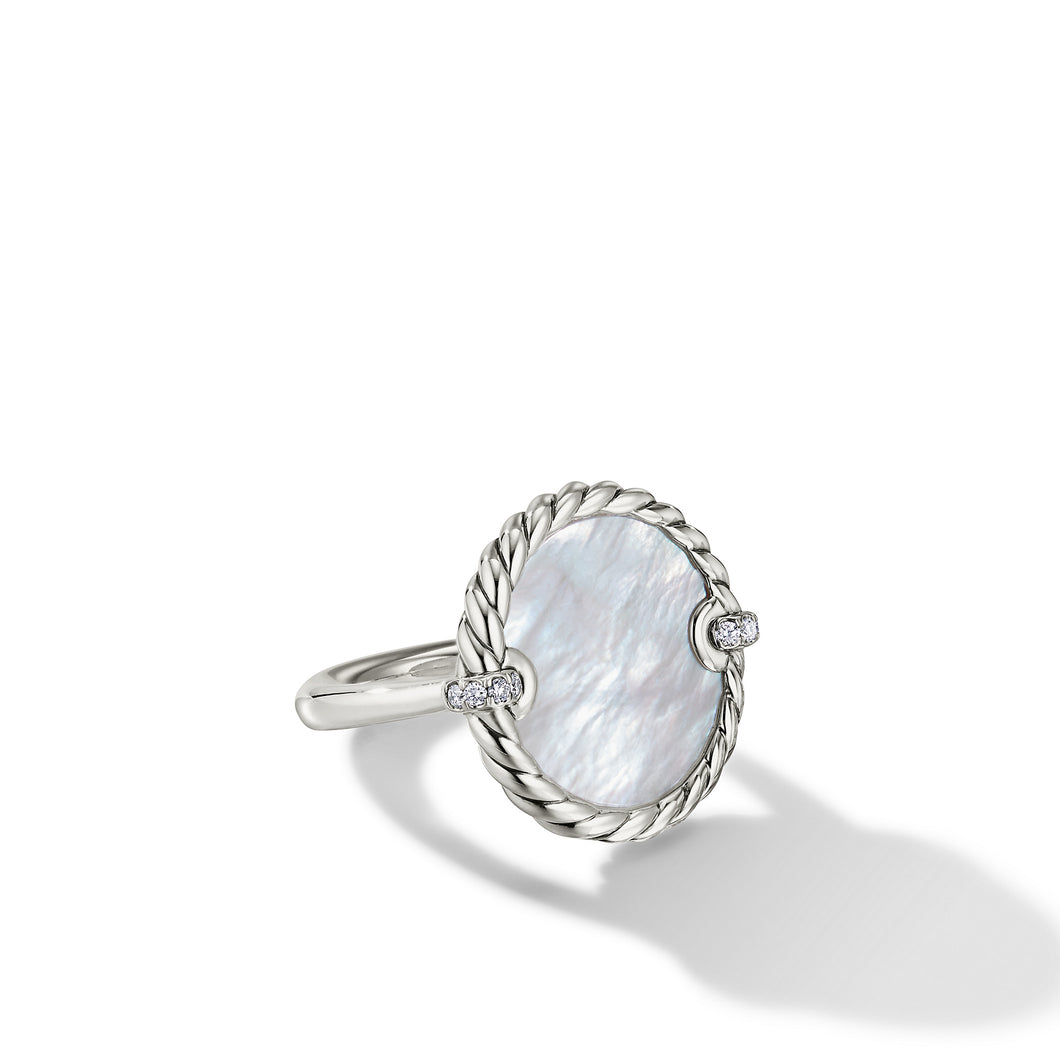 DY Elements Ring with Mother of Pearl and Pave© Diamonds