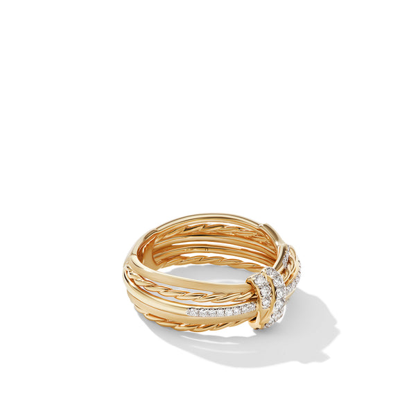 Angelika Ring in 18K Yellow Gold with Pave© Diamonds