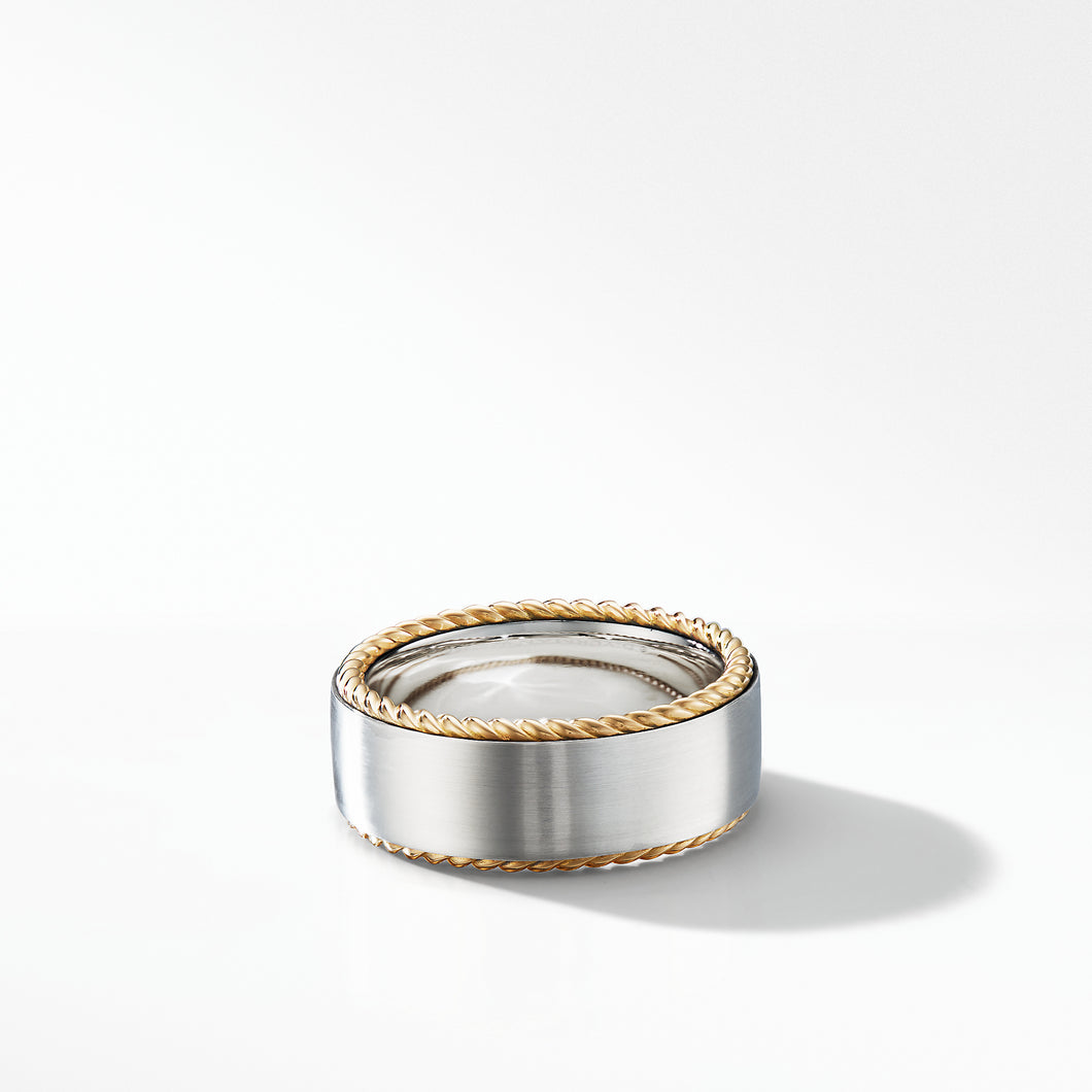 Streamline® Cable Band Ring with 18K Yellow Gold