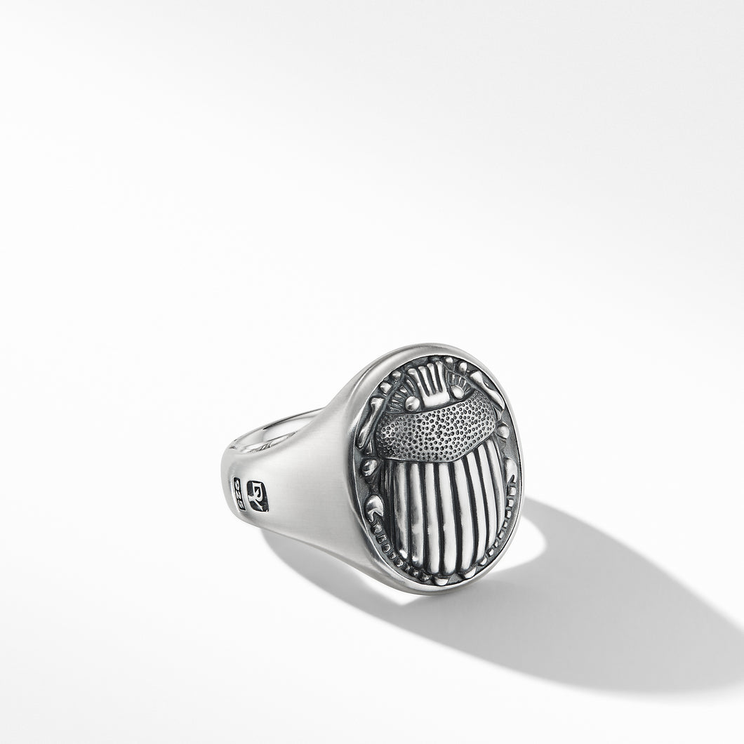 Petrvs® Scarab Signet Ring