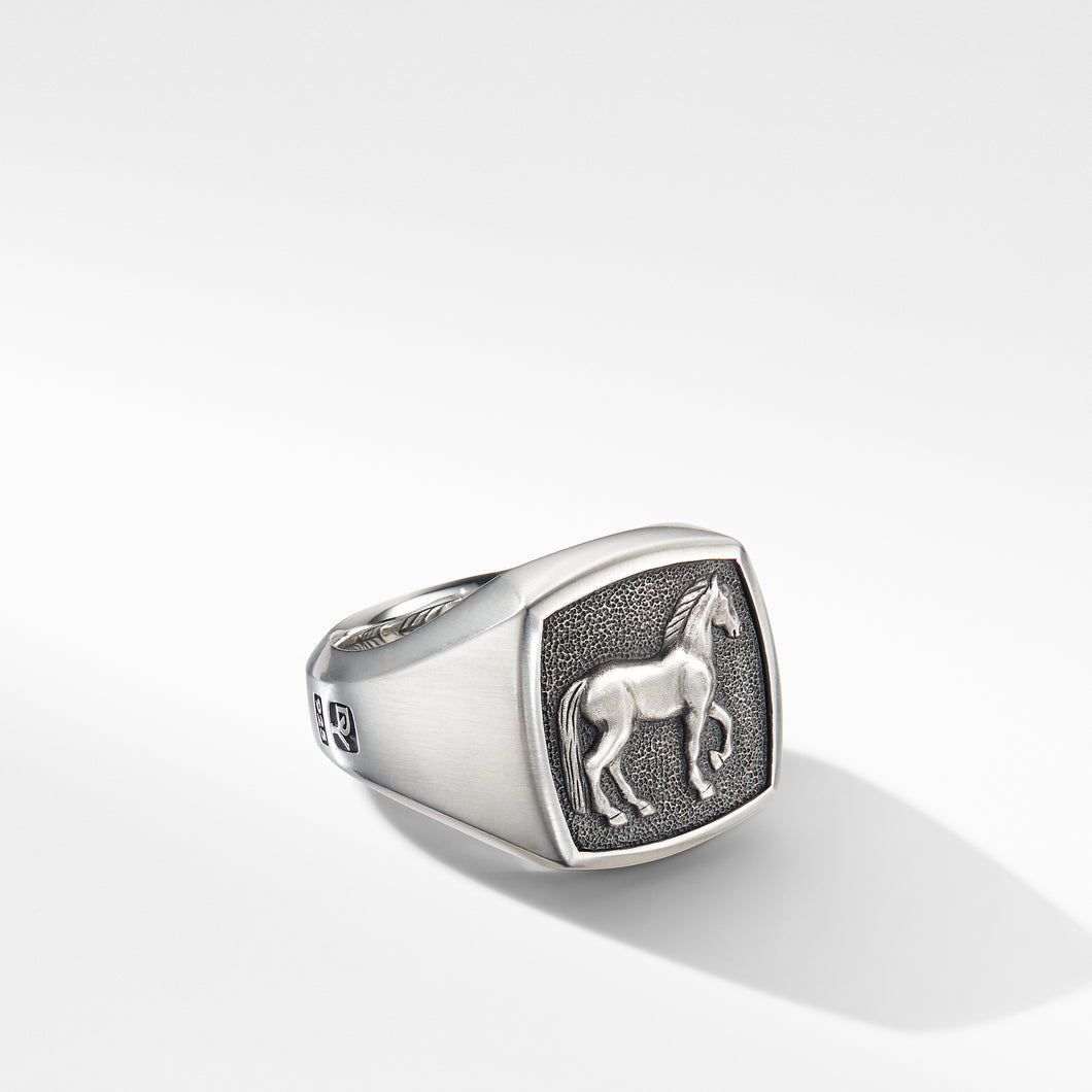 Petrvs® Horse Signet Ring