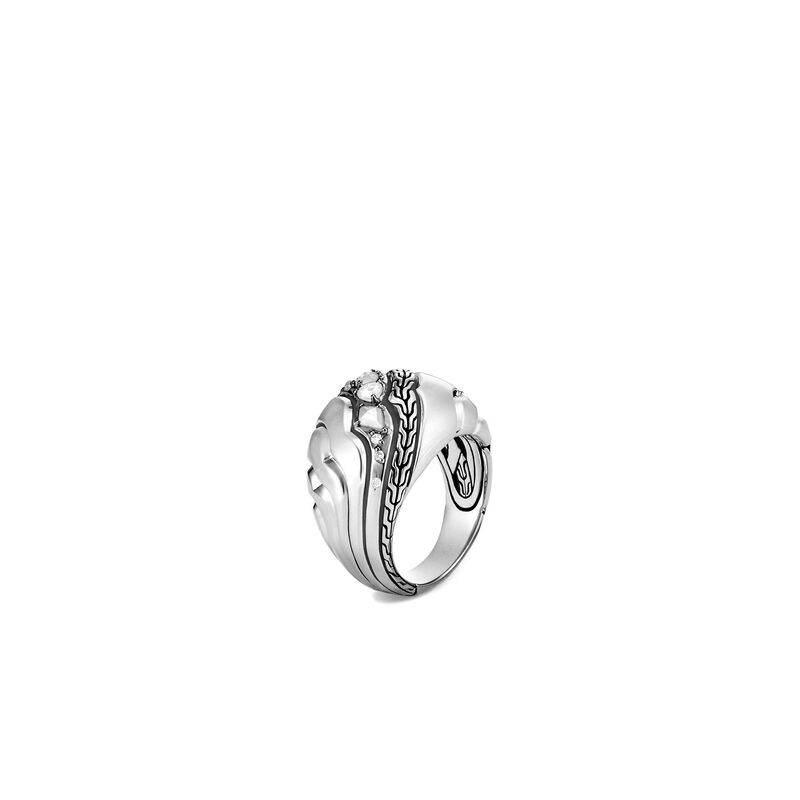 Dome Ring with Diamonds