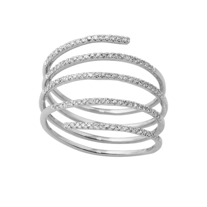 Diamond Spiral Ring