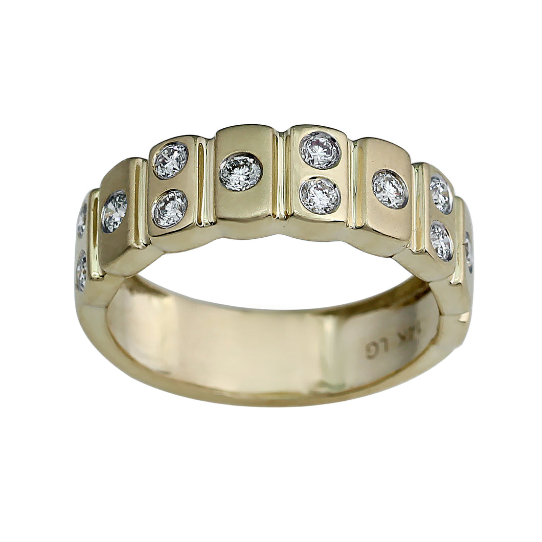 0.50CTTW Lab-Created Diamond Band in 14K Yellow Gold