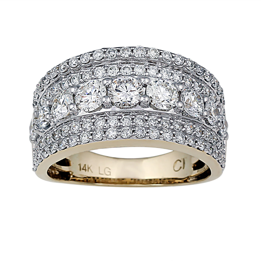 2.00 ctw. Lab-Created Diamond Ring in 14K Yellow Gold