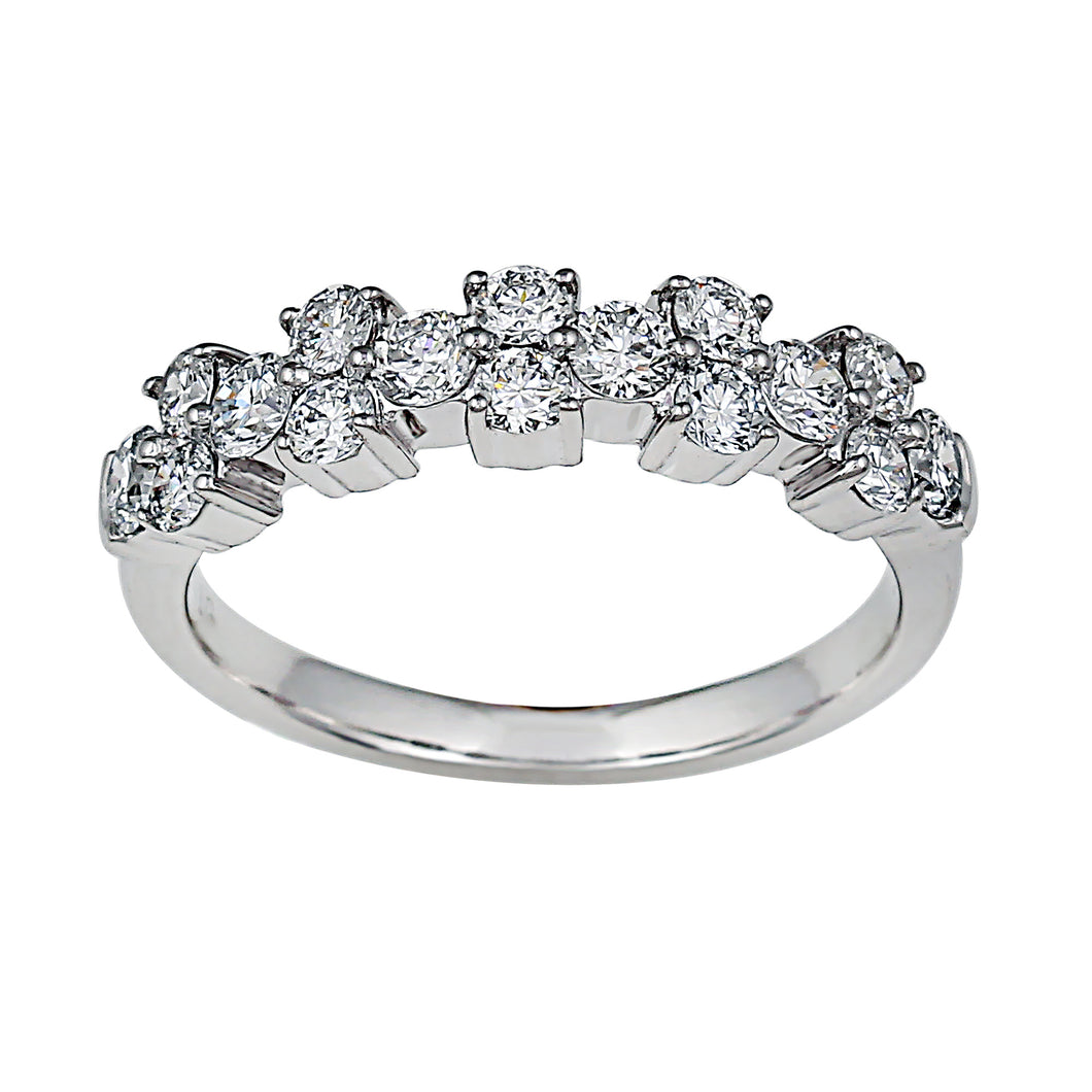 1.00CTTW Lab-Created Diamond Fancy Band in 14K White Gold