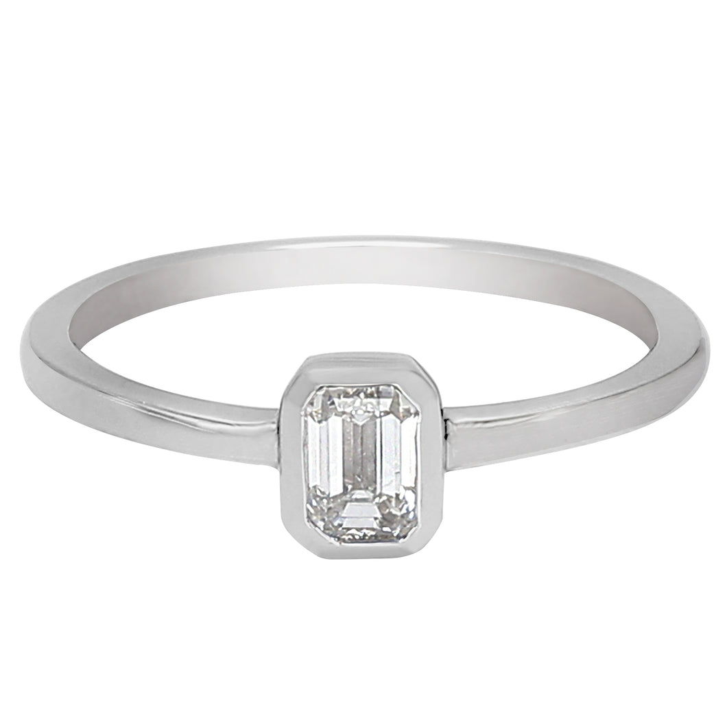 0.50CT.TW Lab-Created Diamond Ring in 14K White Gold