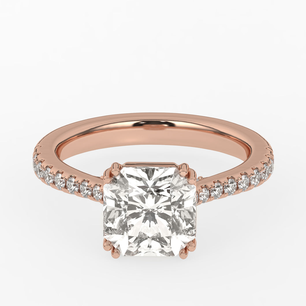 4.02 ct. Asscher Lab-Created Diamond Ring