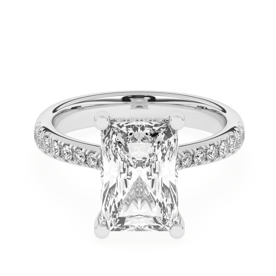 4.10 ct. Radiant Cut Lab-Created Diamond Ring