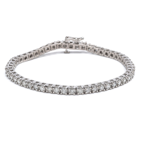 14K White Gold Classic Diamond Tennis Bracelet (7.00 ct. tw.)