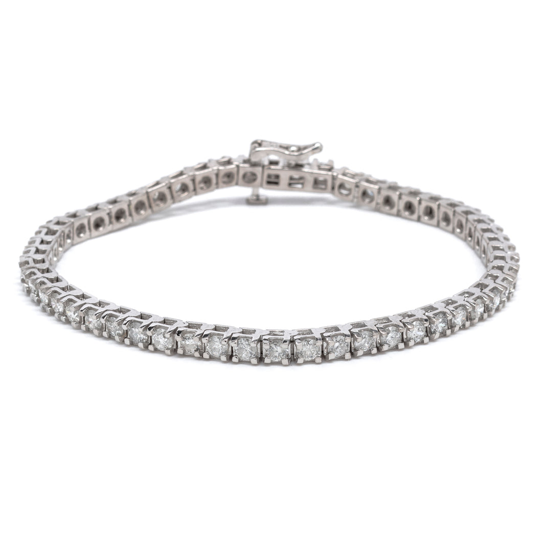 14K White Gold Classic Diamond Tennis Bracelet (7.00 ct. tw.)