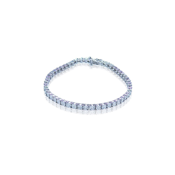 14K White Gold 1.00 CTW Diamond Tennis Bracelet