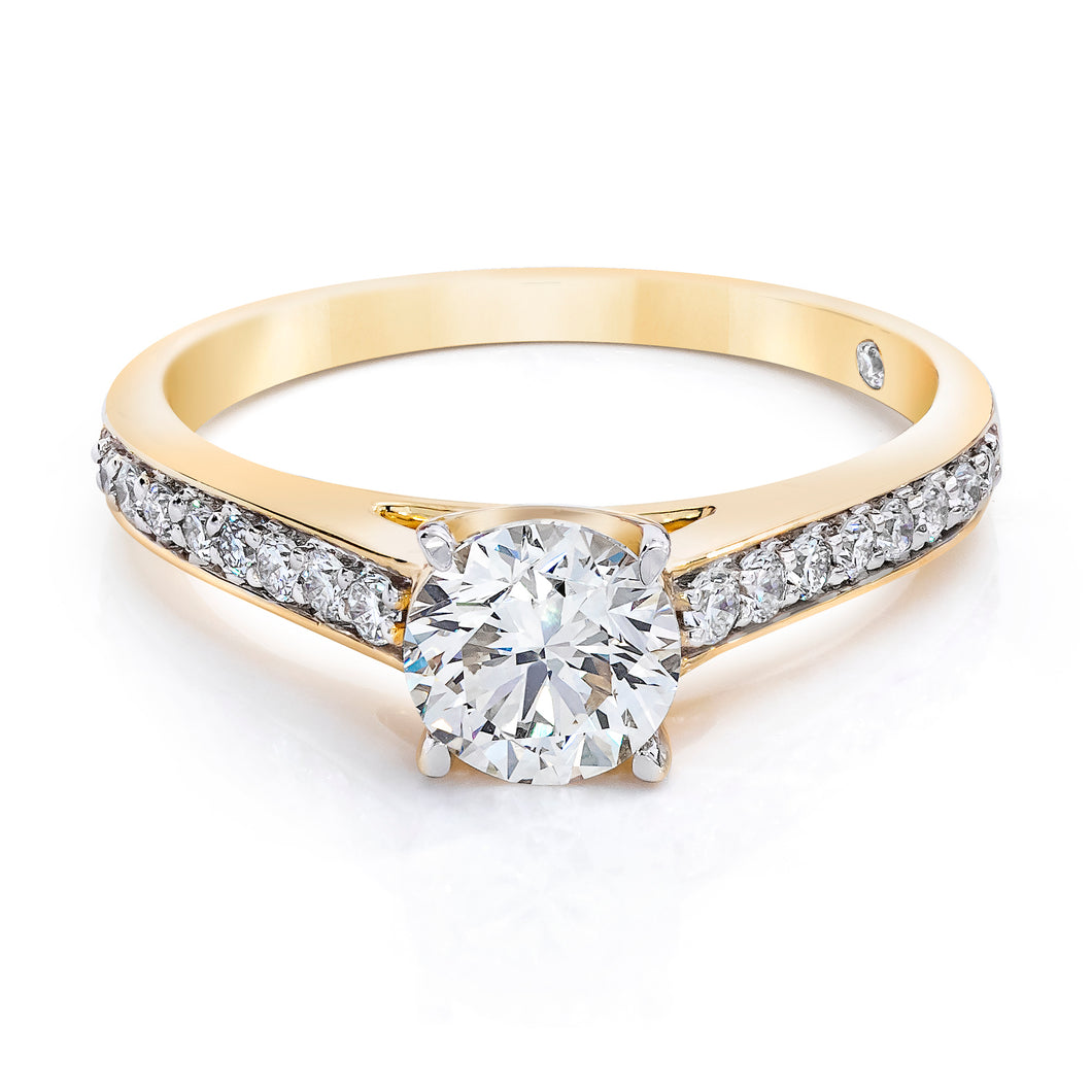 Gold Lab-Grown Diamond Solitaire Ring