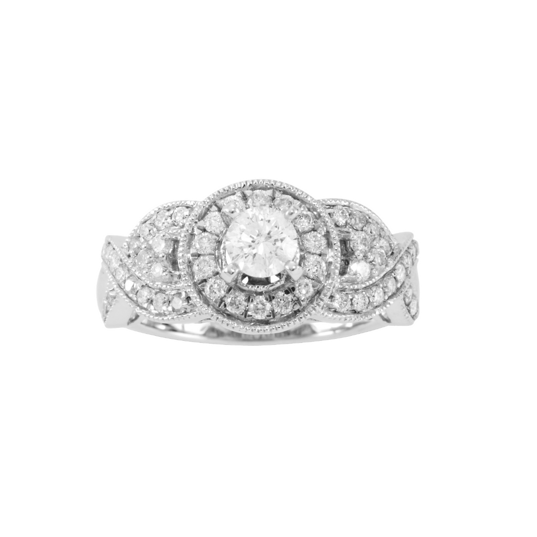 14KW RING FANCY DIAMOND BAND