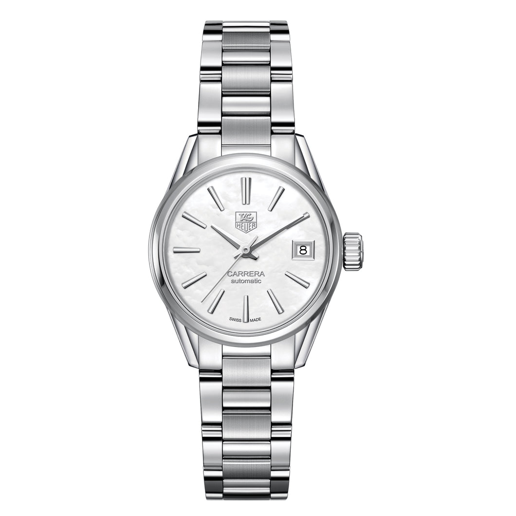 TAG Heuer Carrera Calibre 9 Automatic Ladies Mother of Pearl Steel Watch