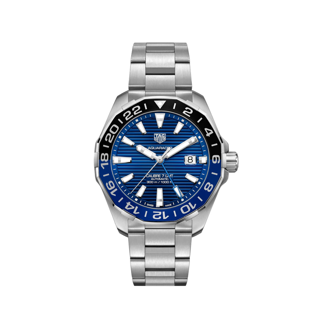 TAG Heuer Aquaracer  Calibre 7 GMT Automatic Mens Blue Steel Watch