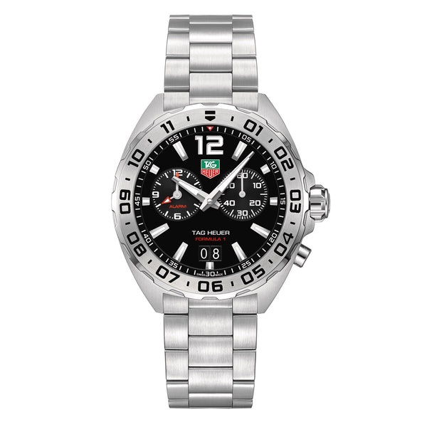 TAG Heuer Formula 1 Quartz Mens Black Steel Alarm Watch