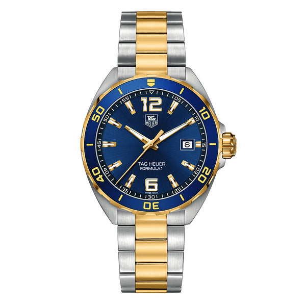 TAG Heuer Formula 1 Quartz Mens Blue Steel/Yellow Gold Watch