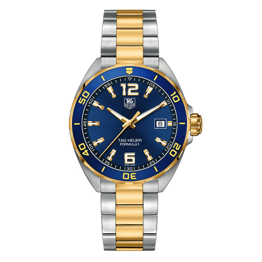 TAG Heuer Formula 1 Quartz Mens Blue Steel/Yellow Gold Watch