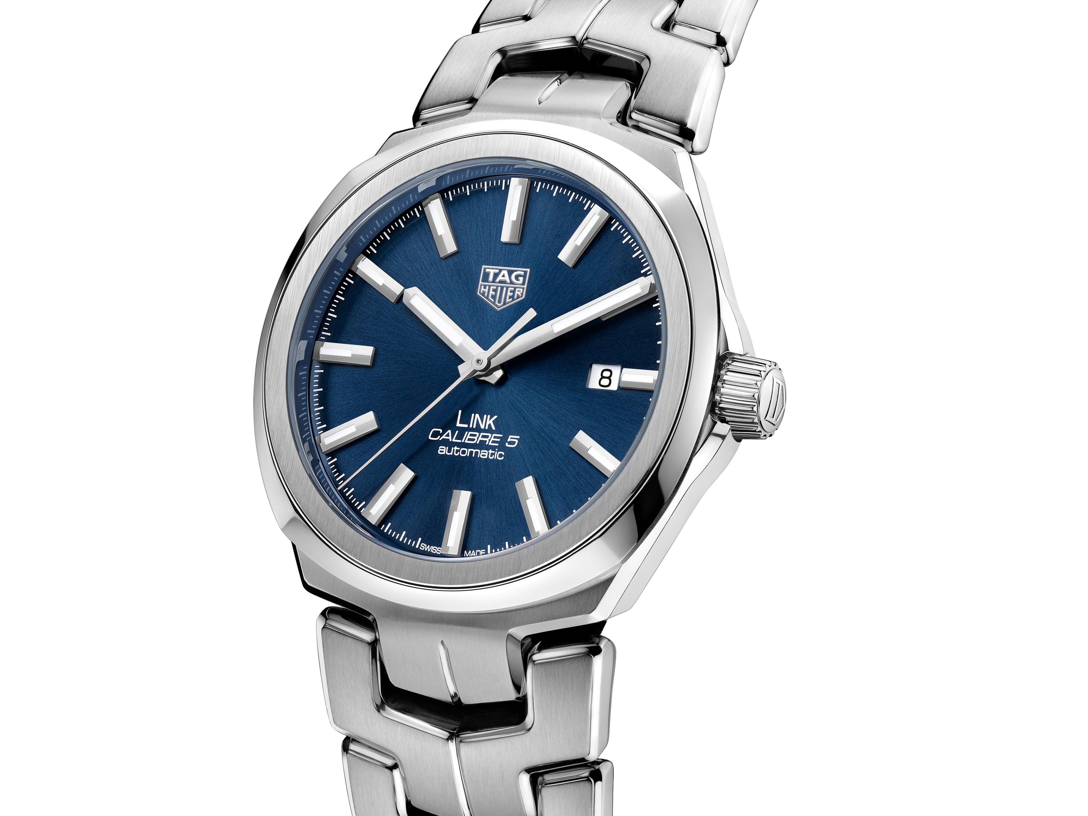 時計 TAG Heuer Link Calibre 5 TAG Heuer Link Calibre 5 Blue Dial | Little Switzerland