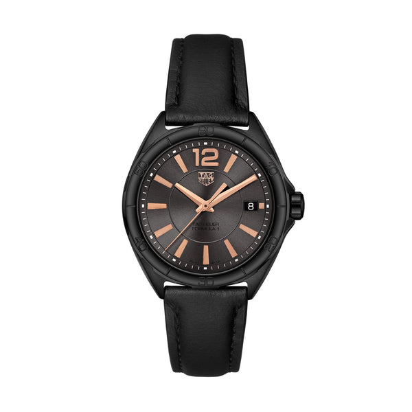 TAG Heuer Formula 1 Quartz Ladies Black Leather Watch
