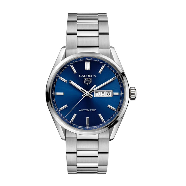 TAG Heuer Carrera Calibre 5 Automatic Mens Blue Steel Watch