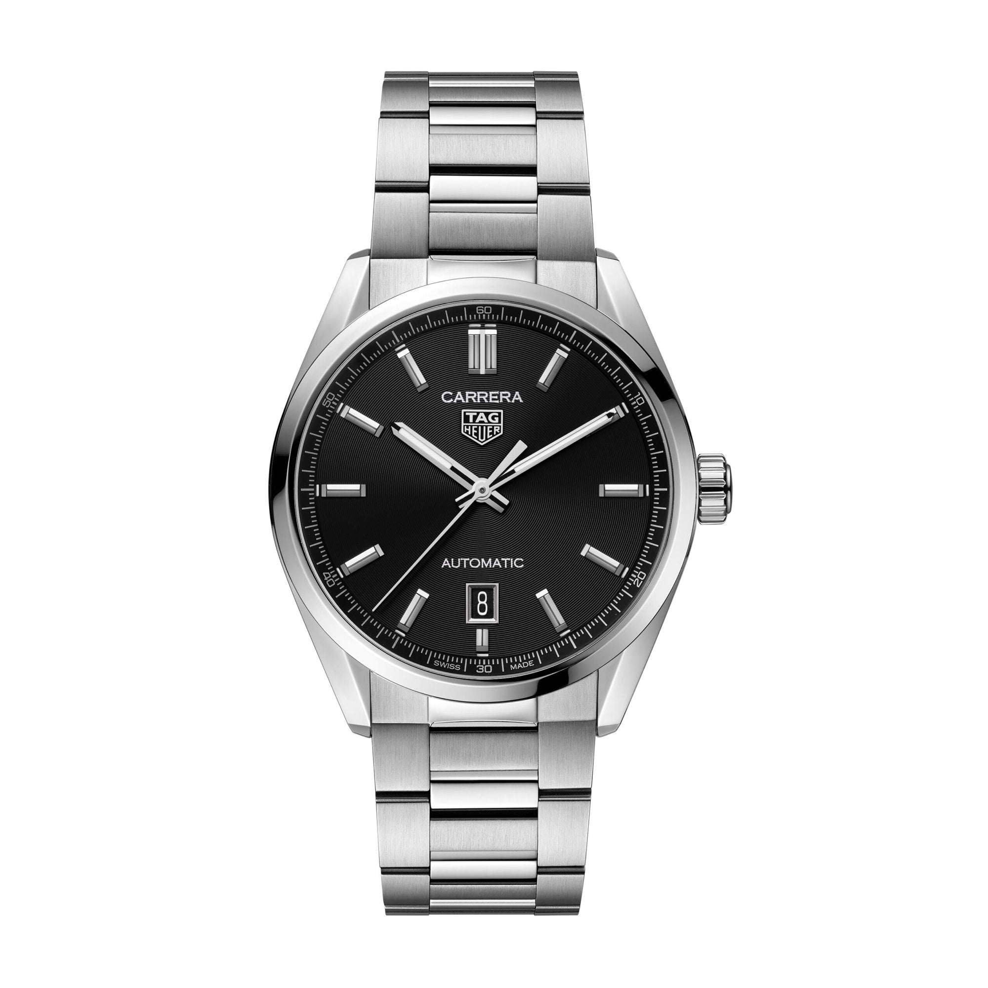 TAG Heuer Carrera Calibre 5 Automatic Black Steel Watch – Little